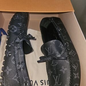 Louis Vuitton Black Monogram Men's Loafers